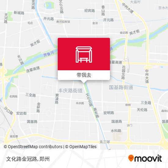 文化路金冠路地图