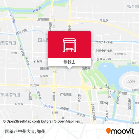国基路中州大道地图
