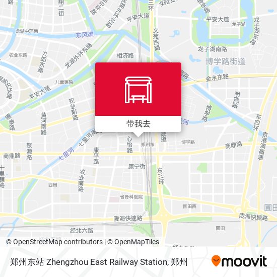 郑州东站 Zhengzhou East Railway Station地图