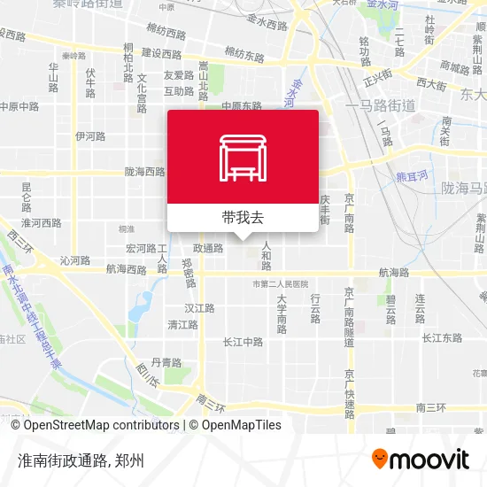 淮南街政通路地图