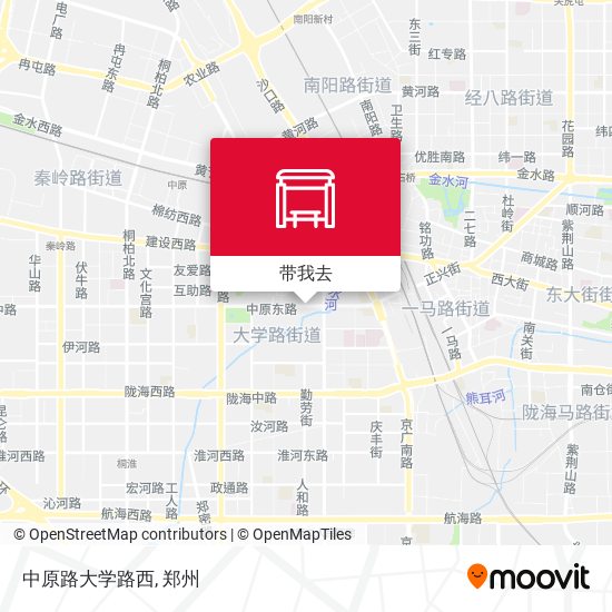 中原路大学路西地图