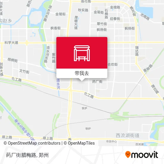 药厂街腊梅路地图
