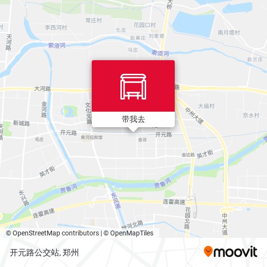 开元路公交站地图