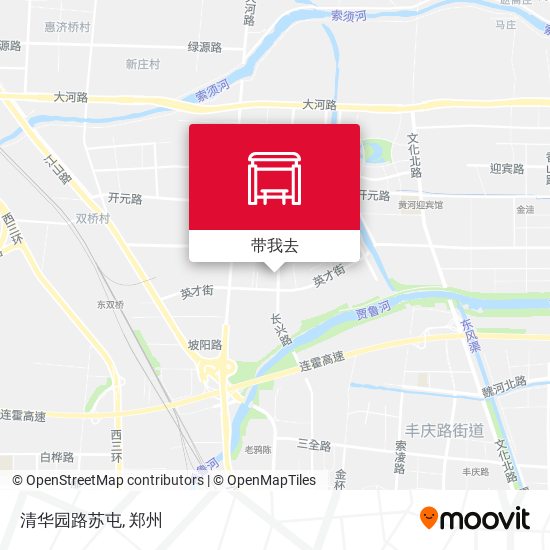 清华园路苏屯地图
