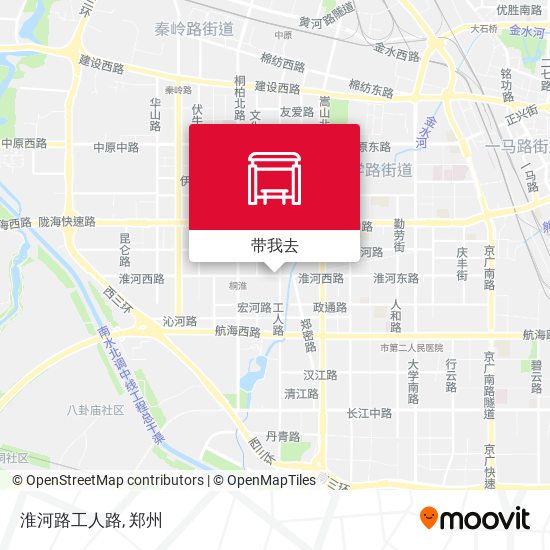 淮河路工人路地图