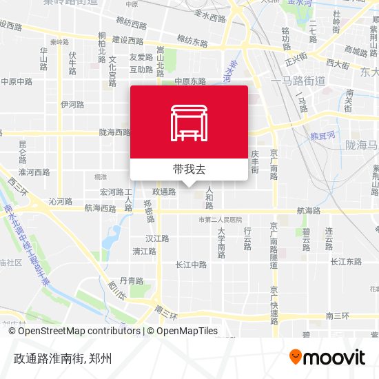 政通路淮南街地图