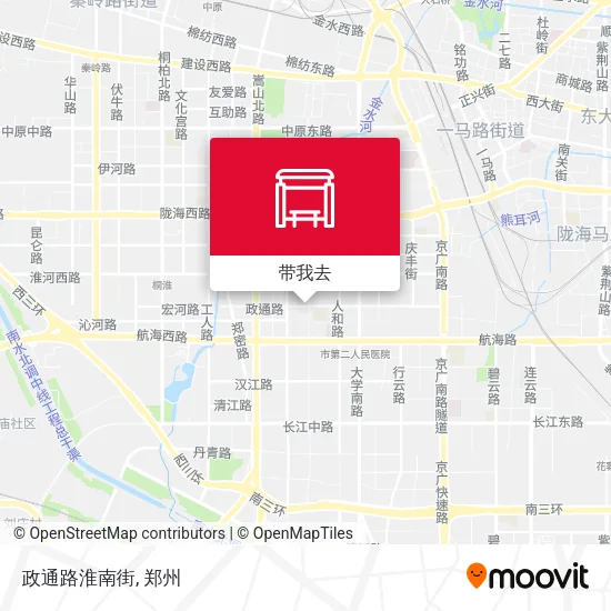 政通路淮南街地图