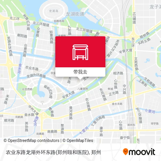 农业东路龙湖外环东路(郑州颐和医院)地图