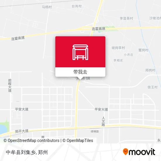 中牟县刘集乡地图