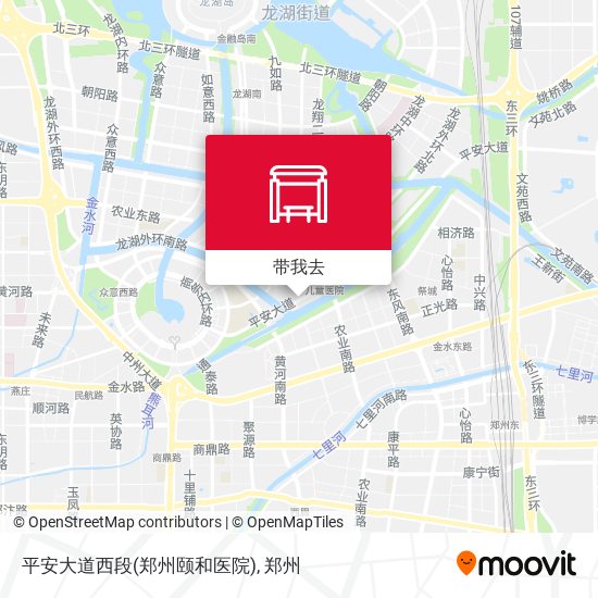 平安大道西段(郑州颐和医院)地图