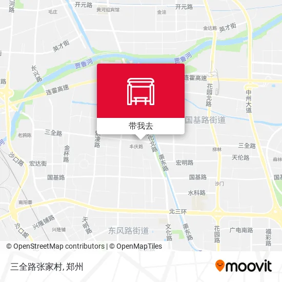 三全路张家村地图