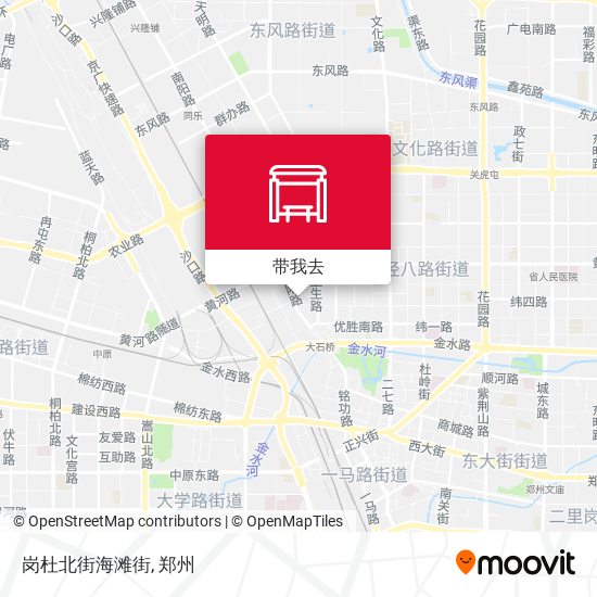 岗杜北街海滩街地图