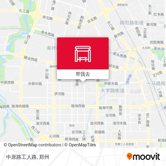 中原路工人路地图