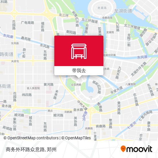 商务外环路众意路地图