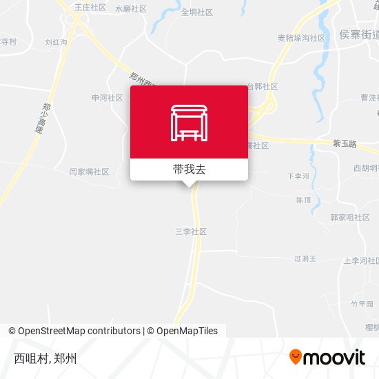 西咀村地图
