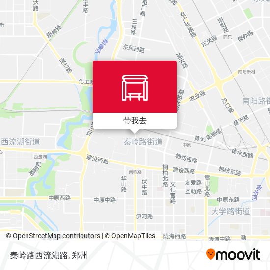 秦岭路西流湖路地图