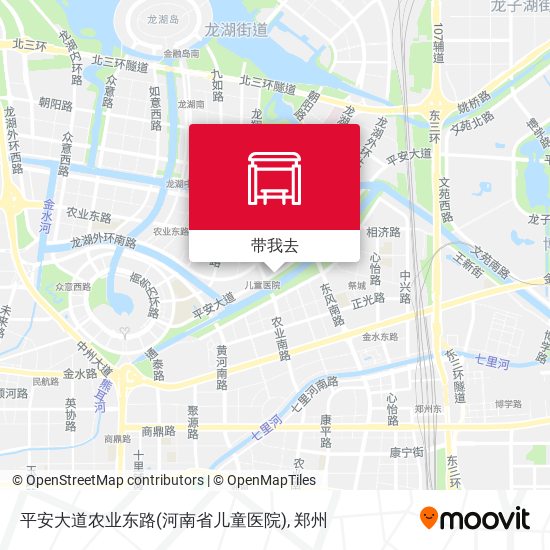 平安大道农业东路(河南省儿童医院)地图