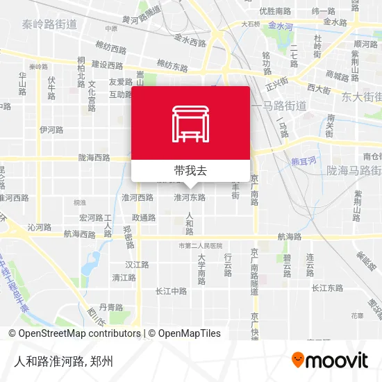 人和路淮河路地图