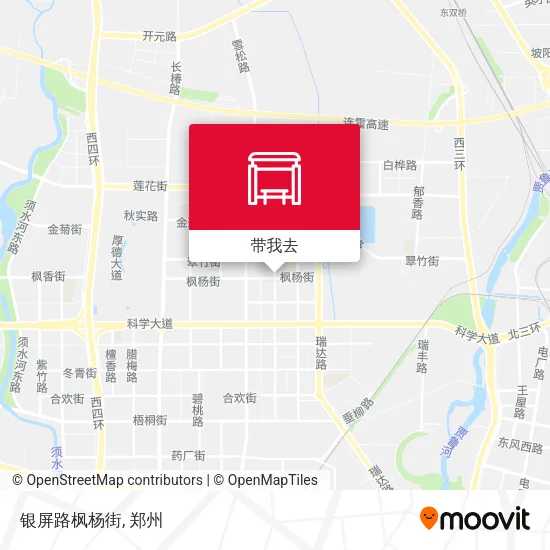 银屏路枫杨街地图