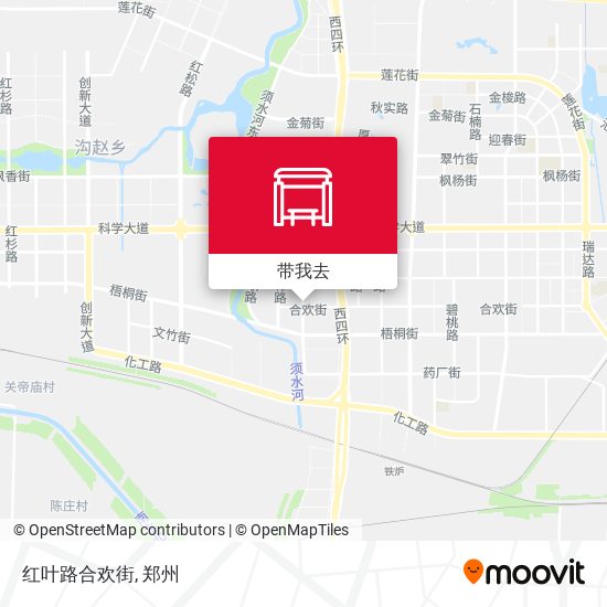 红叶路合欢街地图