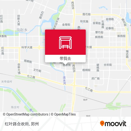 红叶路合欢街地图