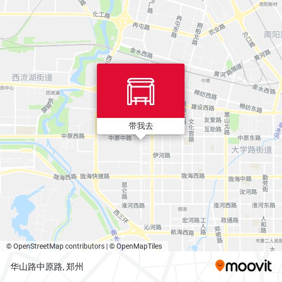 华山路中原路地图