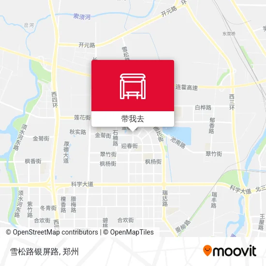 雪松路银屏路地图