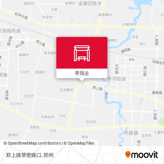 郑上路荥密路口地图