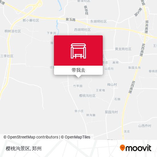 樱桃沟景区地图