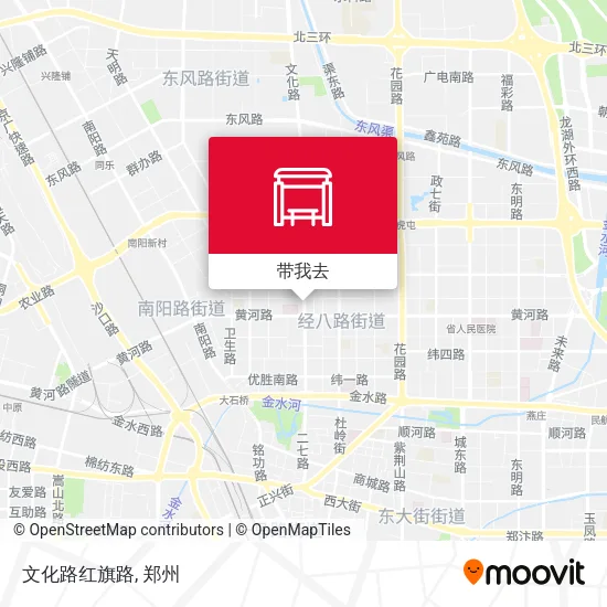 文化路红旗路地图