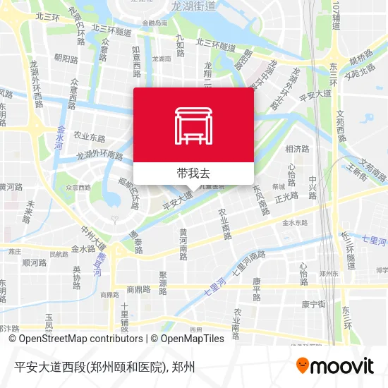 平安大道西段(郑州颐和医院)地图