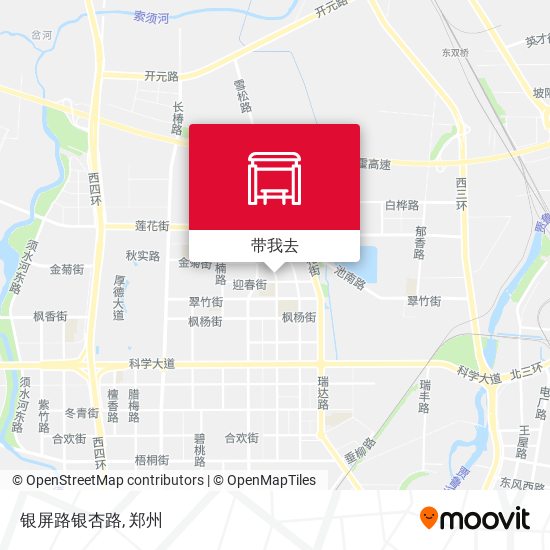 银屏路银杏路地图