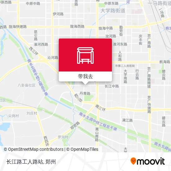 长江路工人路站地图