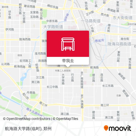 航海路大学路(临时)地图