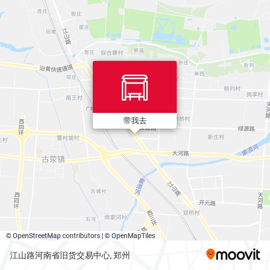 江山路河南省旧货交易中心地图