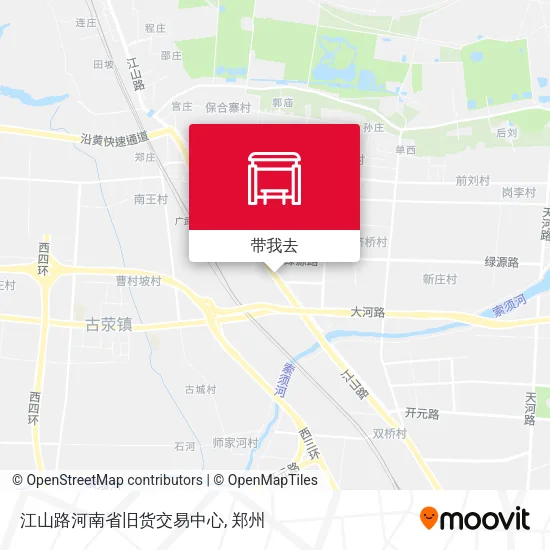 江山路河南省旧货交易中心地图