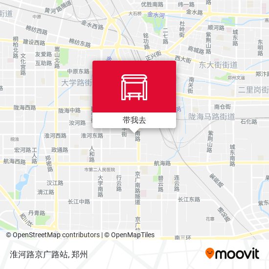 淮河路京广路站地图