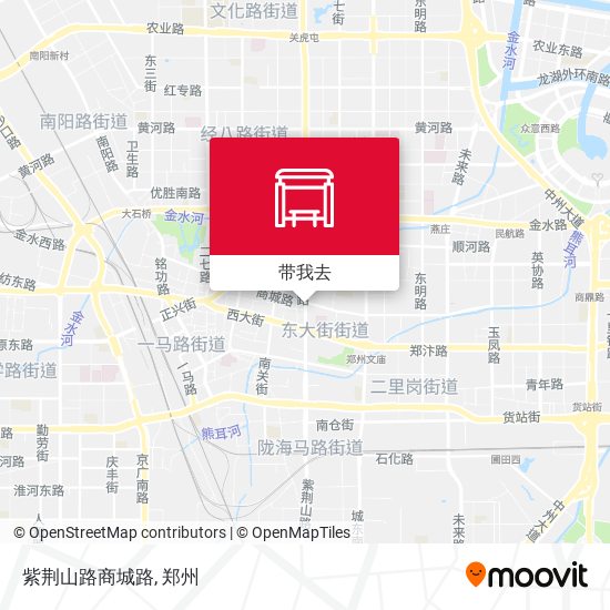 紫荆山路商城路地图