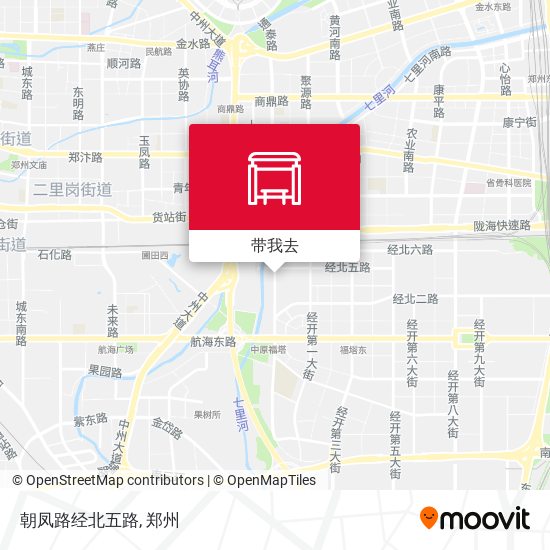 朝凤路经北五路地图