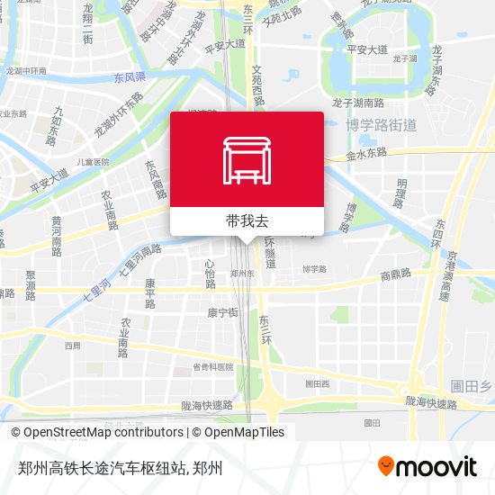 郑州高铁长途汽车枢纽站地图