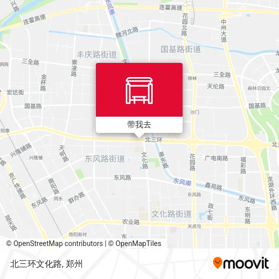 北三环文化路地图