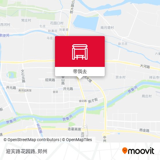 迎宾路花园路地图