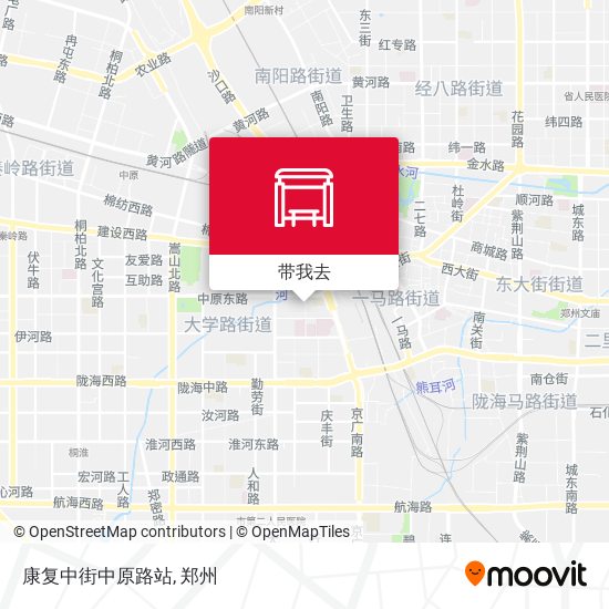 康复中街中原路站地图