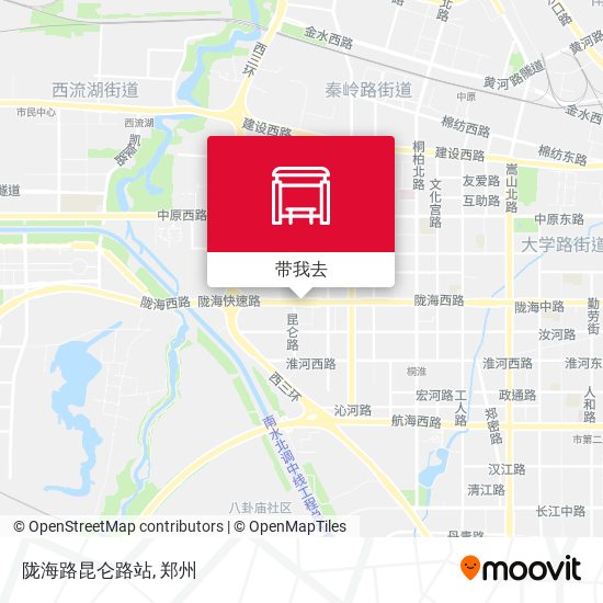 陇海路昆仑路站地图