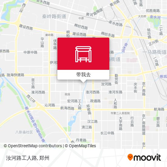 汝河路工人路地图