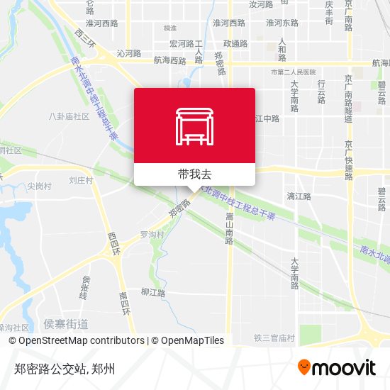 郑密路公交站地图