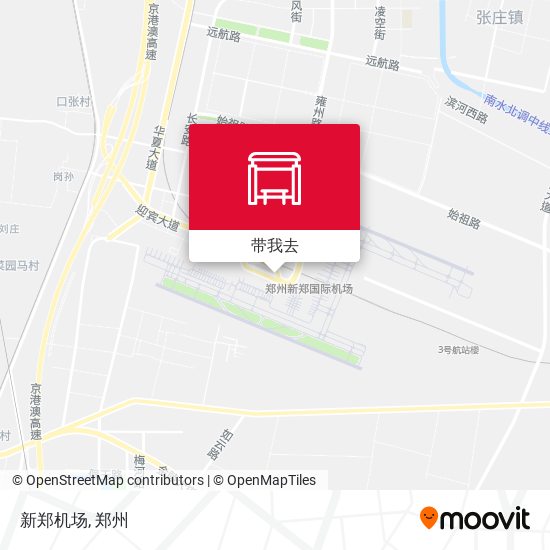 新郑机场地图