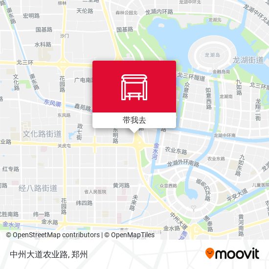 中州大道农业路地图