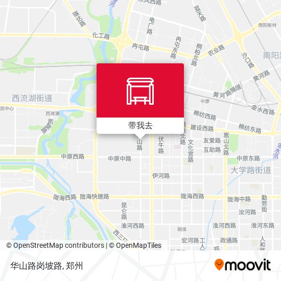 华山路岗坡路地图