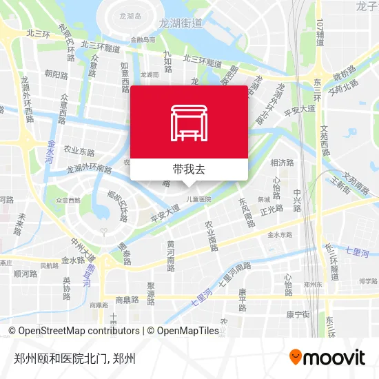 郑州颐和医院北门地图